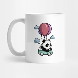 Cute Panda Riding Air Balloon Mug